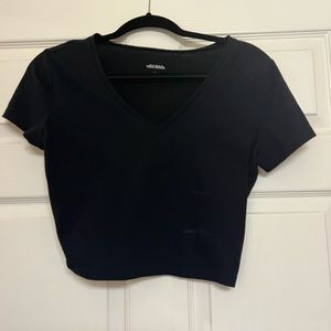 Black crop top